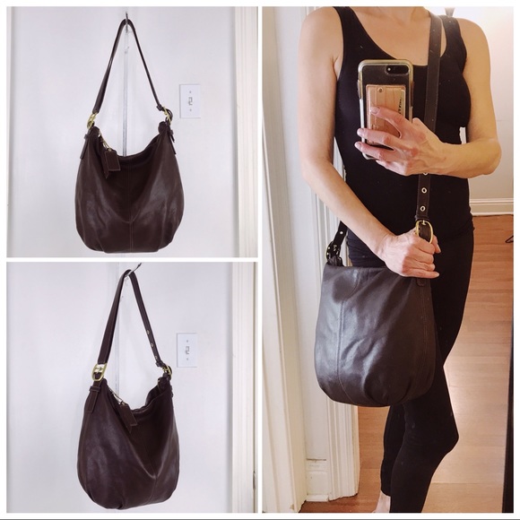 Coach Handbags - Coach Brown Leather Clover Duffel Convertible Bag